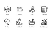 Finance 56 thin line icons, an Outline Icon by vectorstank (Thumbnail 5 of 9)