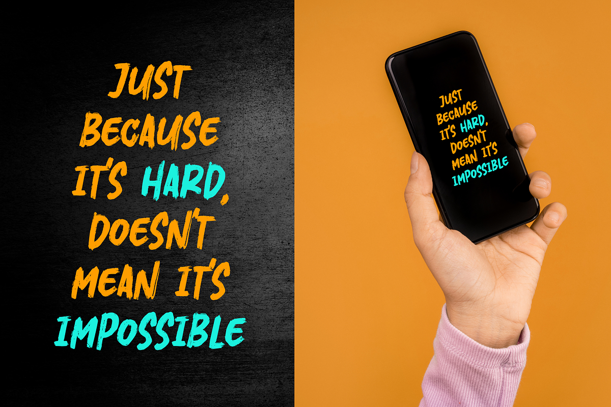 Crushky Brush Font, a Handwritten Font by Sronstudio (Photo 9 of 10)