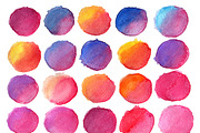 420 hand drawn watercolor spots, a Texture Graphic by Art Loft (Thumbnail 7 of 14)