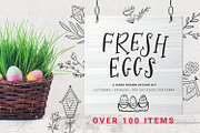 Fresh Eggs - Easter design kit, an Object Graphic by Gray Cat Graphics (Thumbnail 2 of 15)