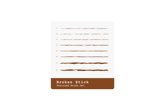Broken Stick - Vector Brush Set preview 6