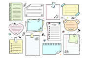 Doodle paper sheets. Line simple, an Object Illustration by LadadikArt (Thumbnail 1 of 3)