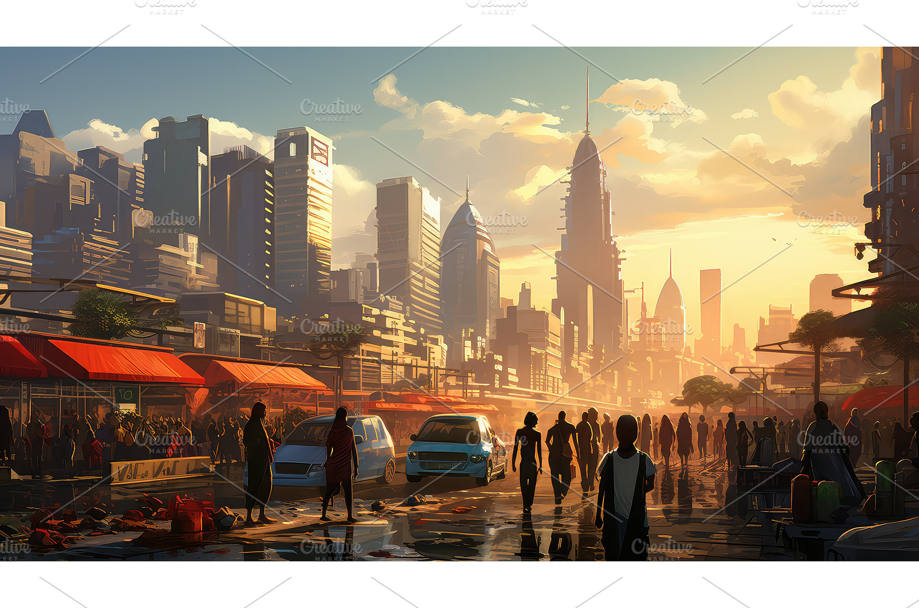 skyline scene urban background ai, an Architecture Photo by pikepicture