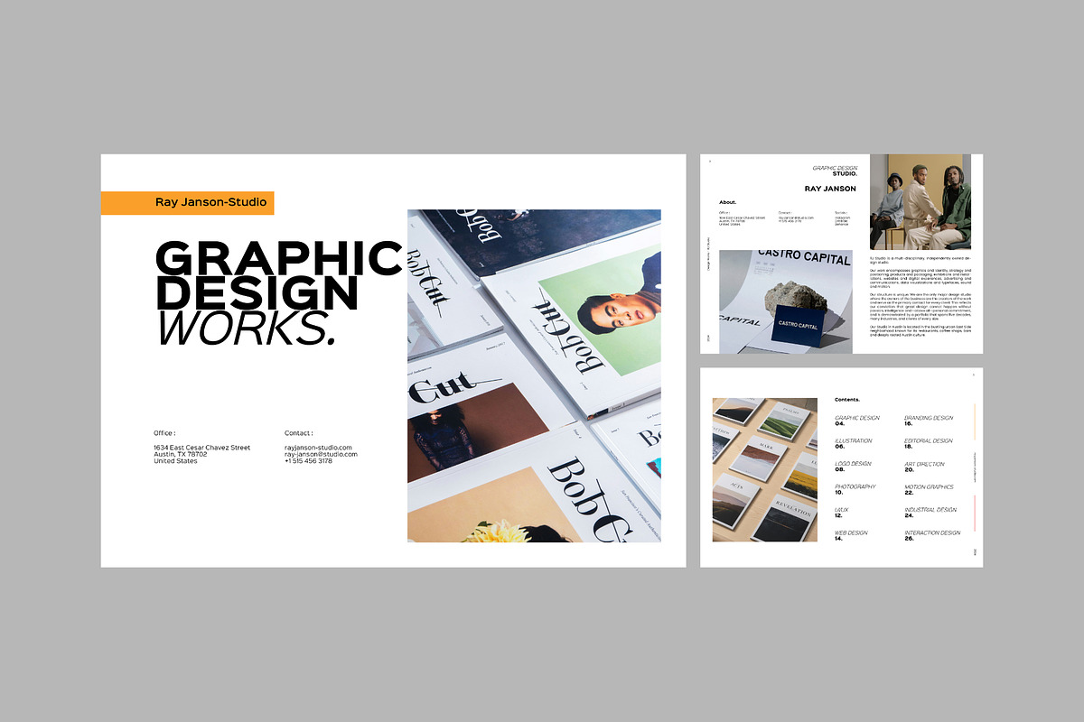 Clean Portfolio Design, a Marketing Template by Bervisual (Photo 3 of 6)