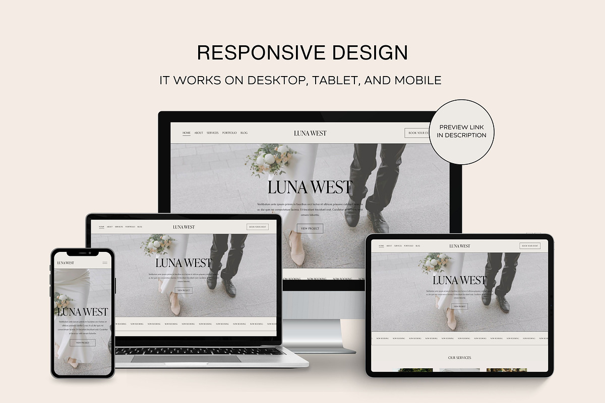 Squarespace 7.1 Template: Luna West, a Squarespace Template by Deb Creative Studio (Photo 7 of 9)