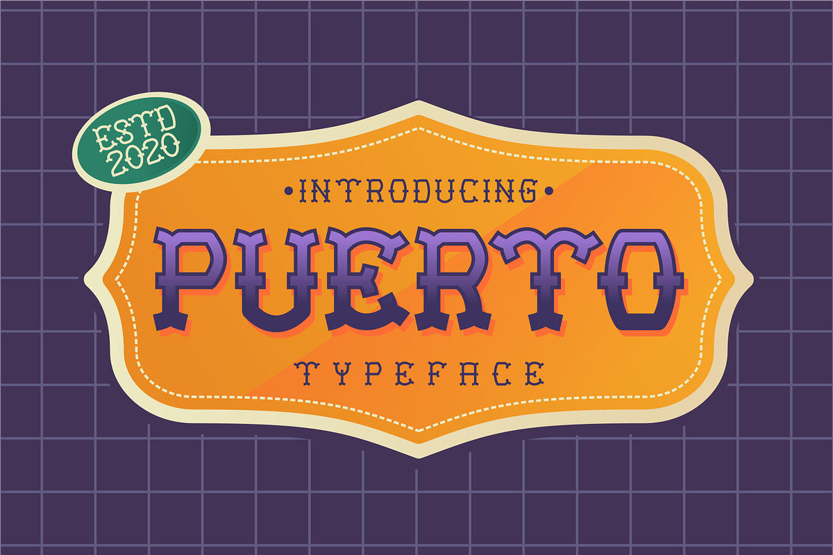 Puerto Playful Tattoo Font, a Sans Serif Font by 24Design Studios (Photo 1 of 6)