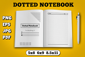 Dotted Notebook Kdp Interior