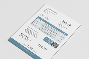 Clean Docx Word Corporate Invoice