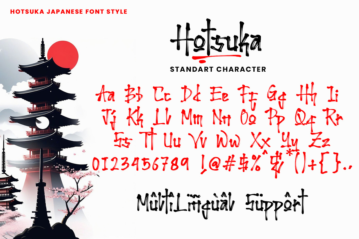 Hotsuka - Japanese Brush Font, a Handwritten Font by Voux Studio (Photo 9 of 10)