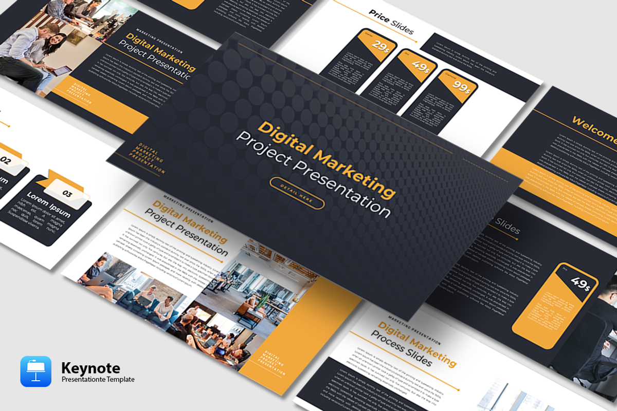 Digital Marketing - Keynote Template, a Presentation Template by artchiles_design (Photo 1 of 4)