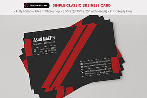 2 In 1 Classic Business Card V08