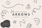 Hand-Drawn Arrows (+ Bonus!), an Object Graphic by Megs Lang (Thumbnail 1 of 9)