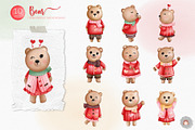 Bear in Love | Valentine Bear, an Animal Illustration by Apixsala (Thumbnail 2 of 8)