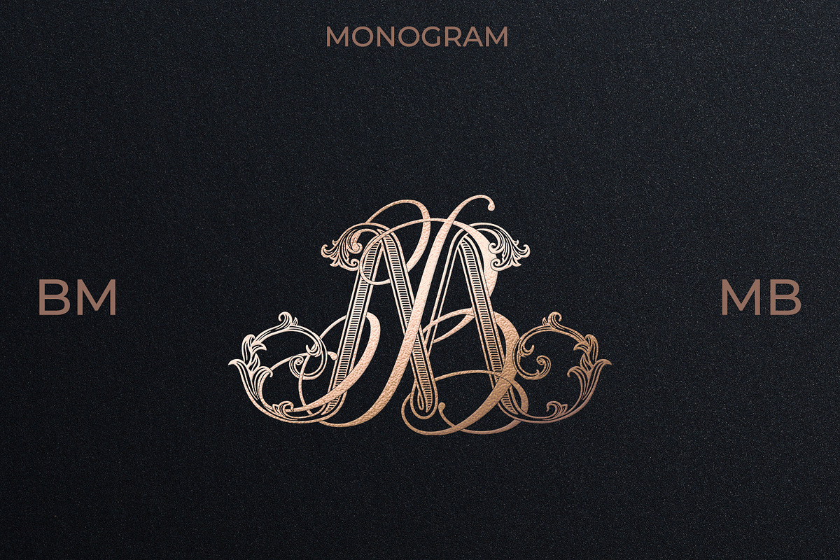MB BM Wedding Monogram Logo, a Branding & Logo Template by LogoAV (Photo 1 of 6)