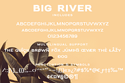 Big River sans and script font duo, a Sans Serif Font by Ana's Fonts (Thumbnail 2 of 9)