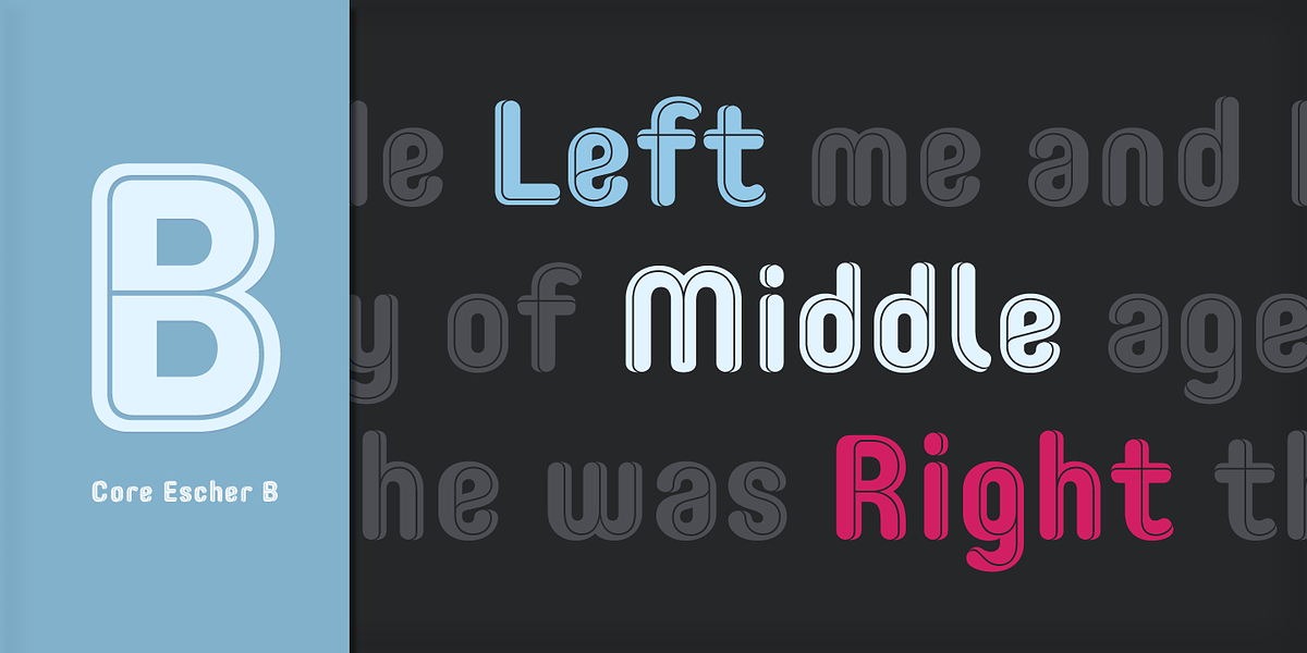 Core Escher, a Sans Serif Font by S-Core (Photo 5 of 8)