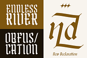 Skullines - Blackletter Display Font, a Blackletter Font by RagamKata (Thumbnail 3 of 10)