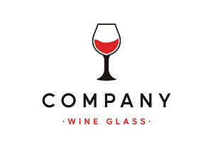 Premium wine and glass logo design.R, a Branding & Logo Template by LOGOCREATIVE