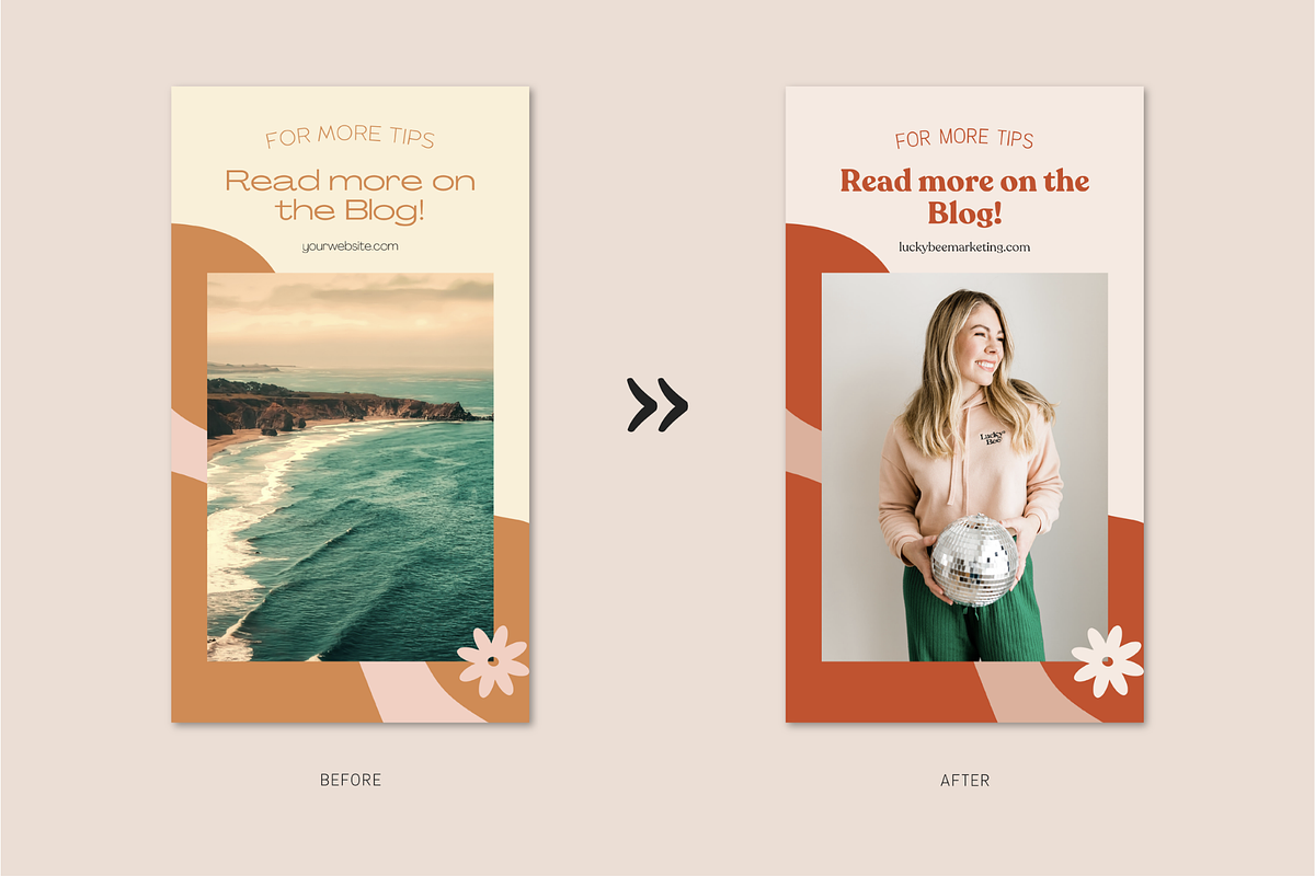 76 Retro Instagram Story Templates, a Social Media Template by Lucky Bee Creative Studio (Photo 6 of 9)