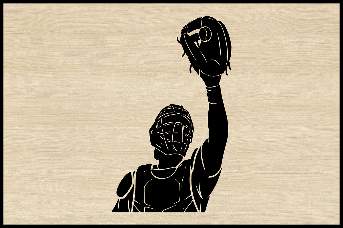 50 Baseball Silhouette Clipart Set, an Illustration by jahid234 (Photo 2 of 4)