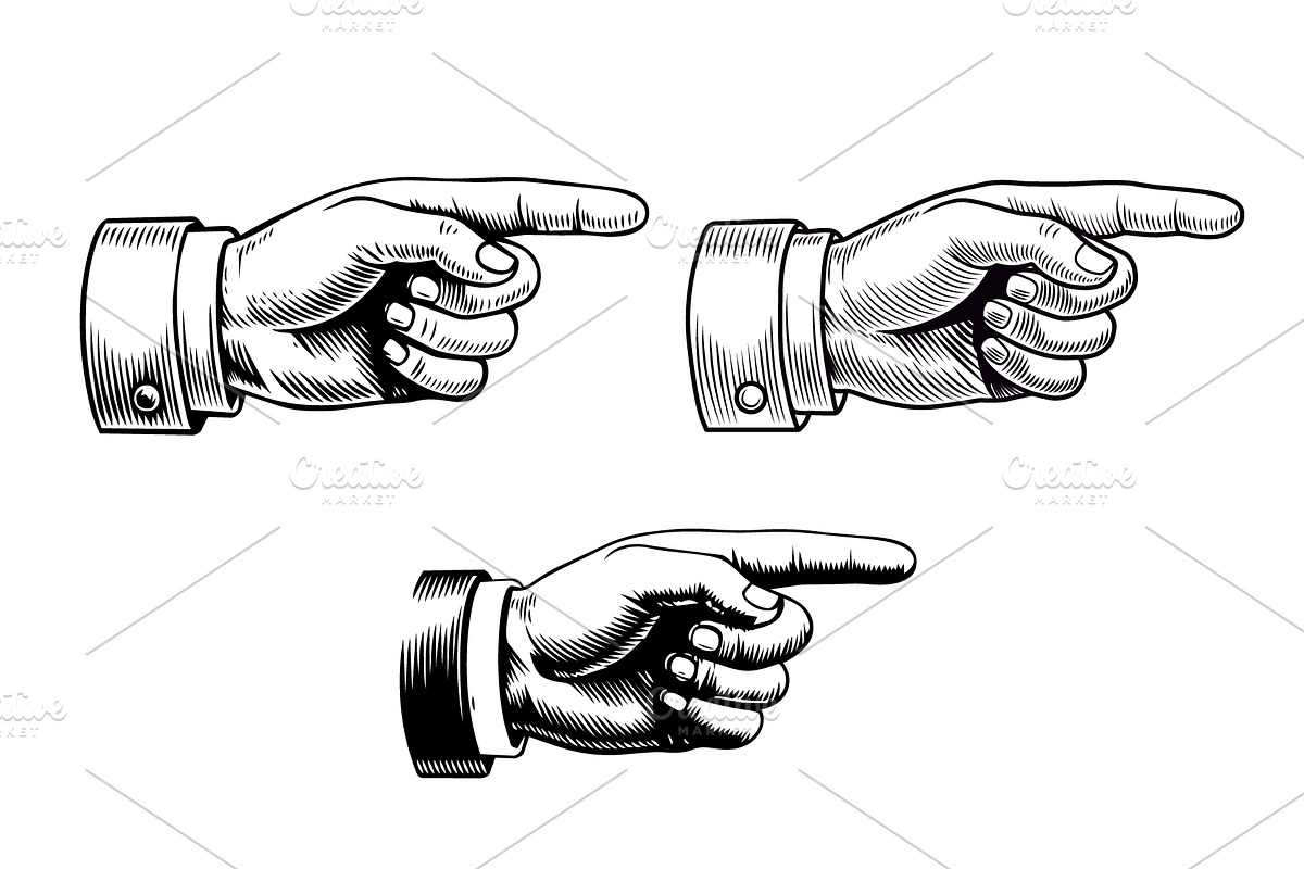 Hand pointers, an Object Illustration by Woters little shop (Photo 3 of 3)
