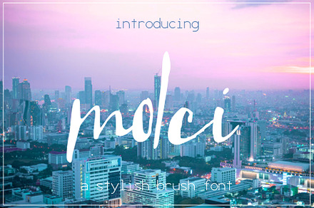 Molci Font, a Script Font by SophieSaxo