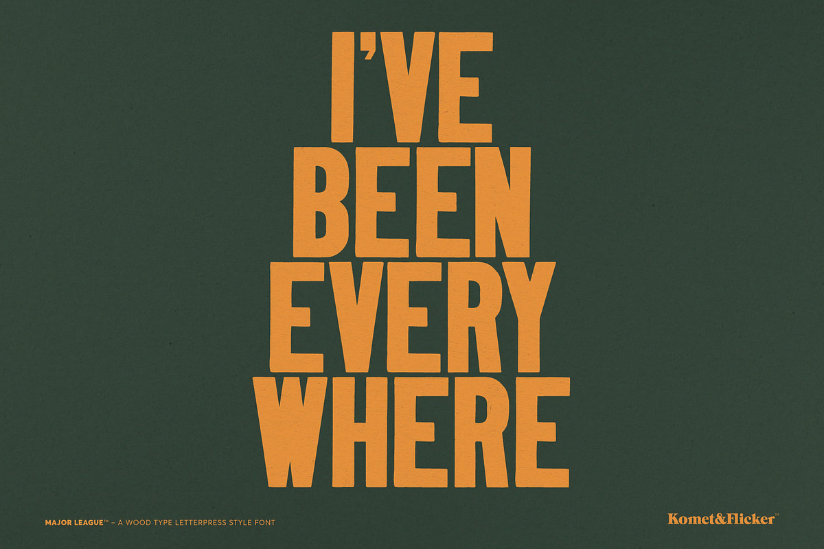 The Wood Type Font Bundle, a Font by Komet & Flicker (Photo 4 of 13)