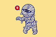 Cute Mummy Walking Cartoon, a Person Illustration by Catalyst Labs (Thumbnail 3 of 3)