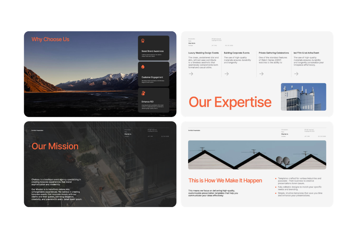 Chateau Portfolio Powerpoint, a Presentation Template by Unich Design Bureau (Photo 7 of 7)