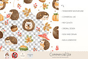 Autumn Hedgehog Seamless Pattern PNG, a Pattern Graphic by Chonnieartwork (Thumbnail 2 of 5)