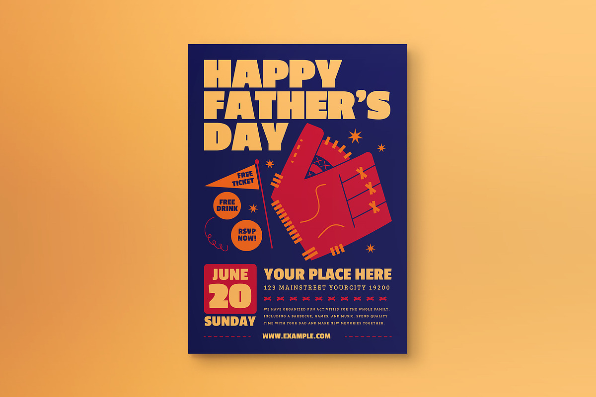Happy Father's Day Flyer, a Flyer Template by Tokosatsu (Photo 1 of 3)