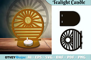 Beach Sunset Tealight Candle Holder, an Object Graphic by OTVEY DESIGN (Thumbnail 7 of 13)