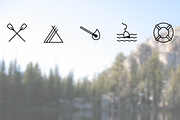Camping icons, an Icon by brandcut (Thumbnail 2 of 4)