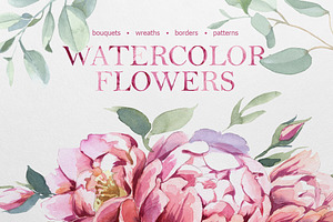 Watercolor flowers