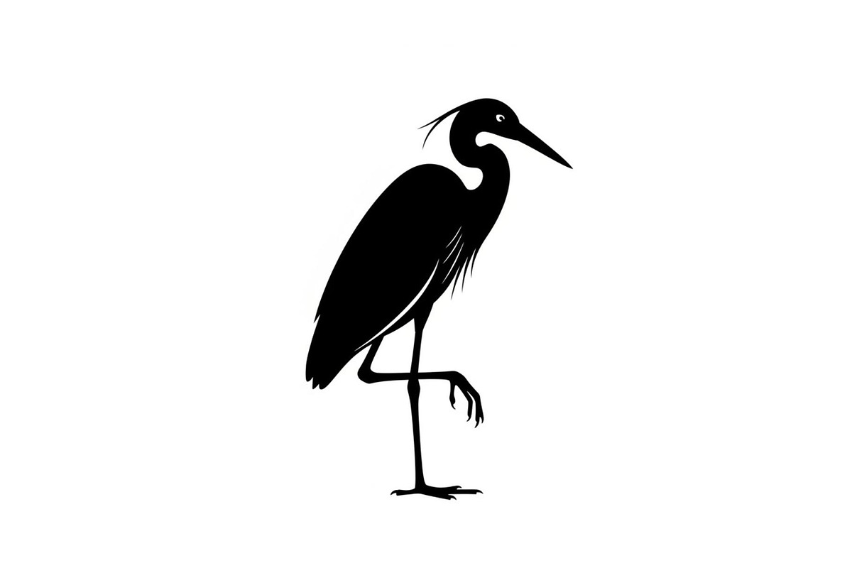 50 Heron Crane Silhouette Bundle, an Illustration by Amazin_art (Photo 10 of 39)