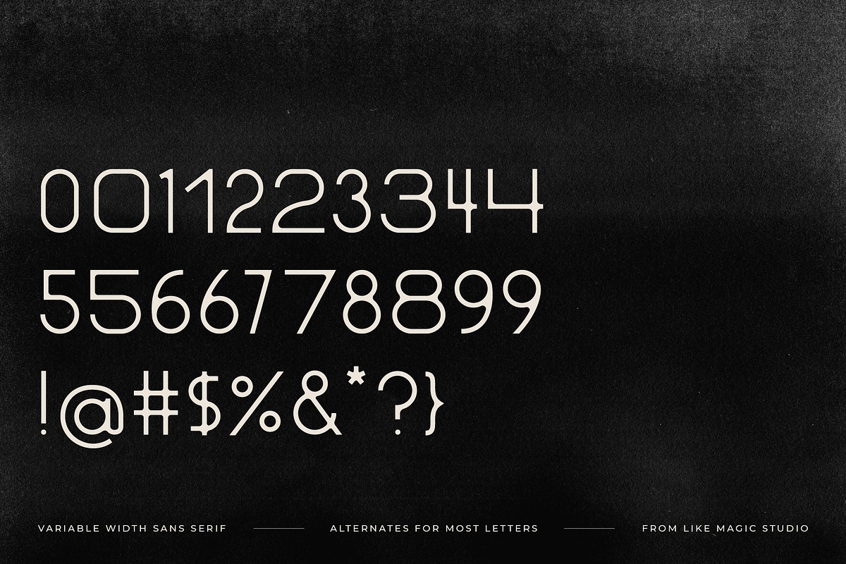 Oracle - Mixed Width Sans Serif, a Sans Serif Font by Like Magic Studio (Photo 7 of 9)