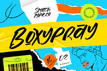 Boxypray Display Handwritten Font