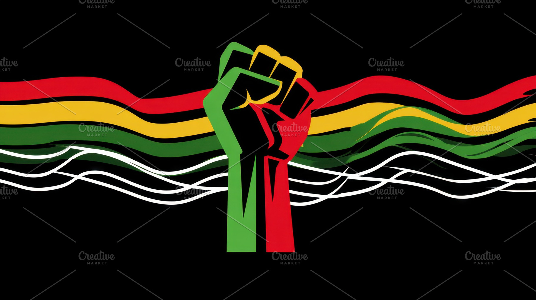 A fist is raised, showing strength, a Photo by Beautiful things