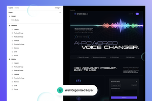 AI Voice Generator Landing Page