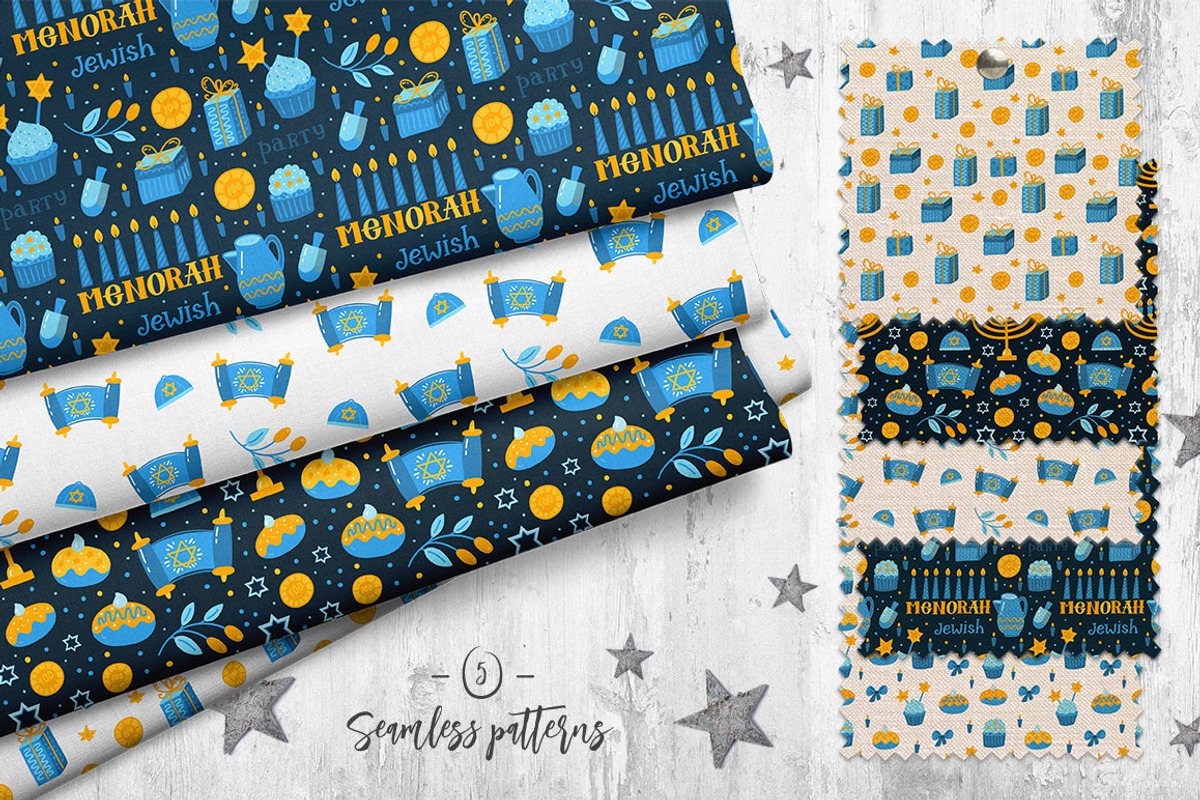 Hanukkah Jewish holiday design, an Object Graphic by DariSmartArt (Photo 7 of 8)