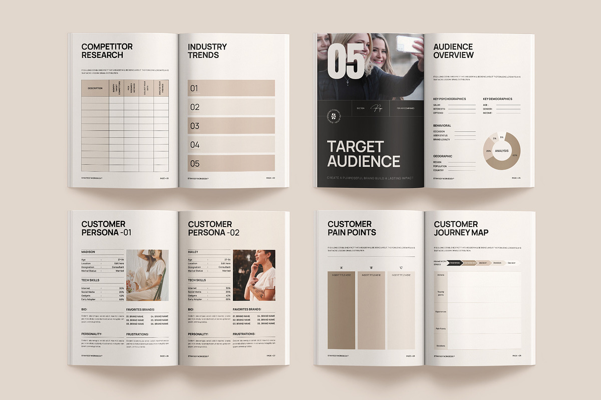 Brand Strategy Workbook Template, a Magazine Template by Studio Monova (Photo 9 of 20)