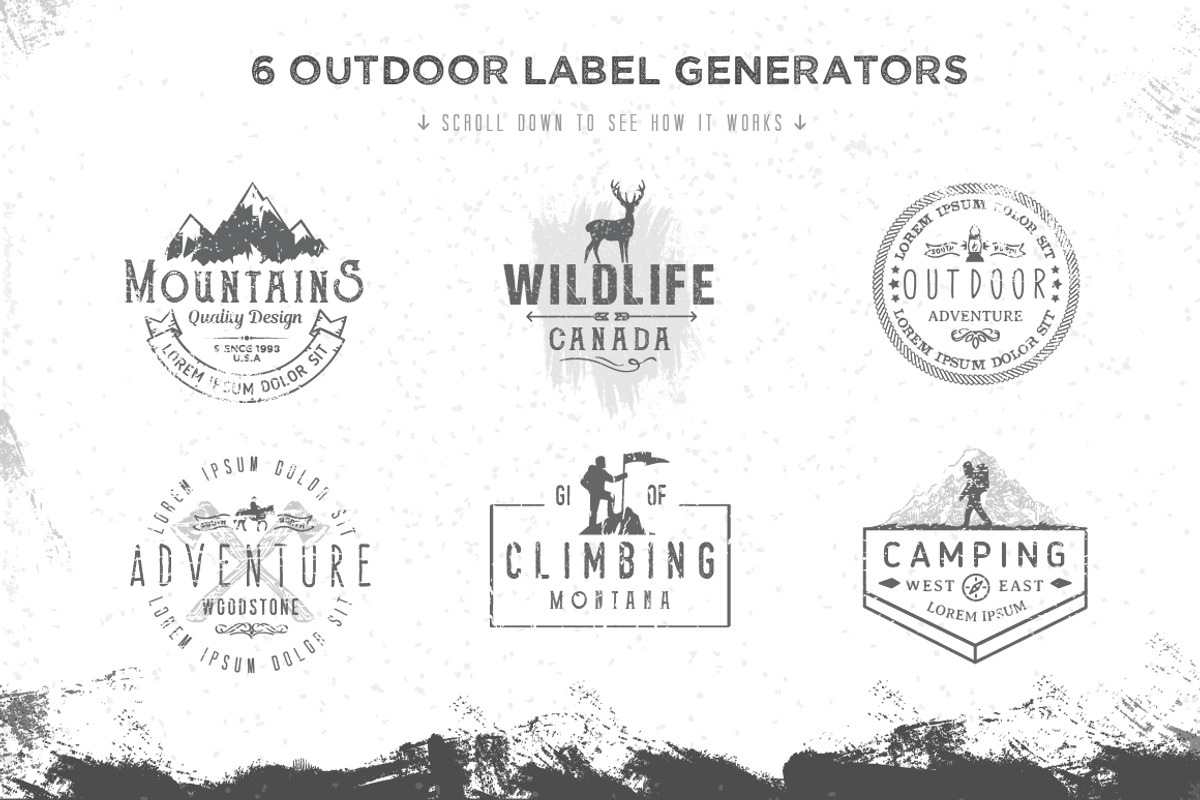 OUTDOOR LABELS CREATION KIT, a Graphic by Red Monkey (Photo 4 of 6)