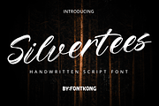 Silvertees – Handwritten Script Font, a Script Font by overlaytemplates (Thumbnail 1 of 5)
