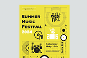 Music Festival Poster Template, a Flyer Template by MightyDesign (Thumbnail 4 of 8)