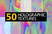 50 Holographic textures, a Background Graphic by yegor.kumachov (Thumbnail 1 of 6)
