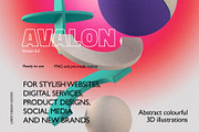 AVALON 3D Abstract Shapes v6, a Decorative Illustration by LEROY Design (Thumbnail 1 of 8)
