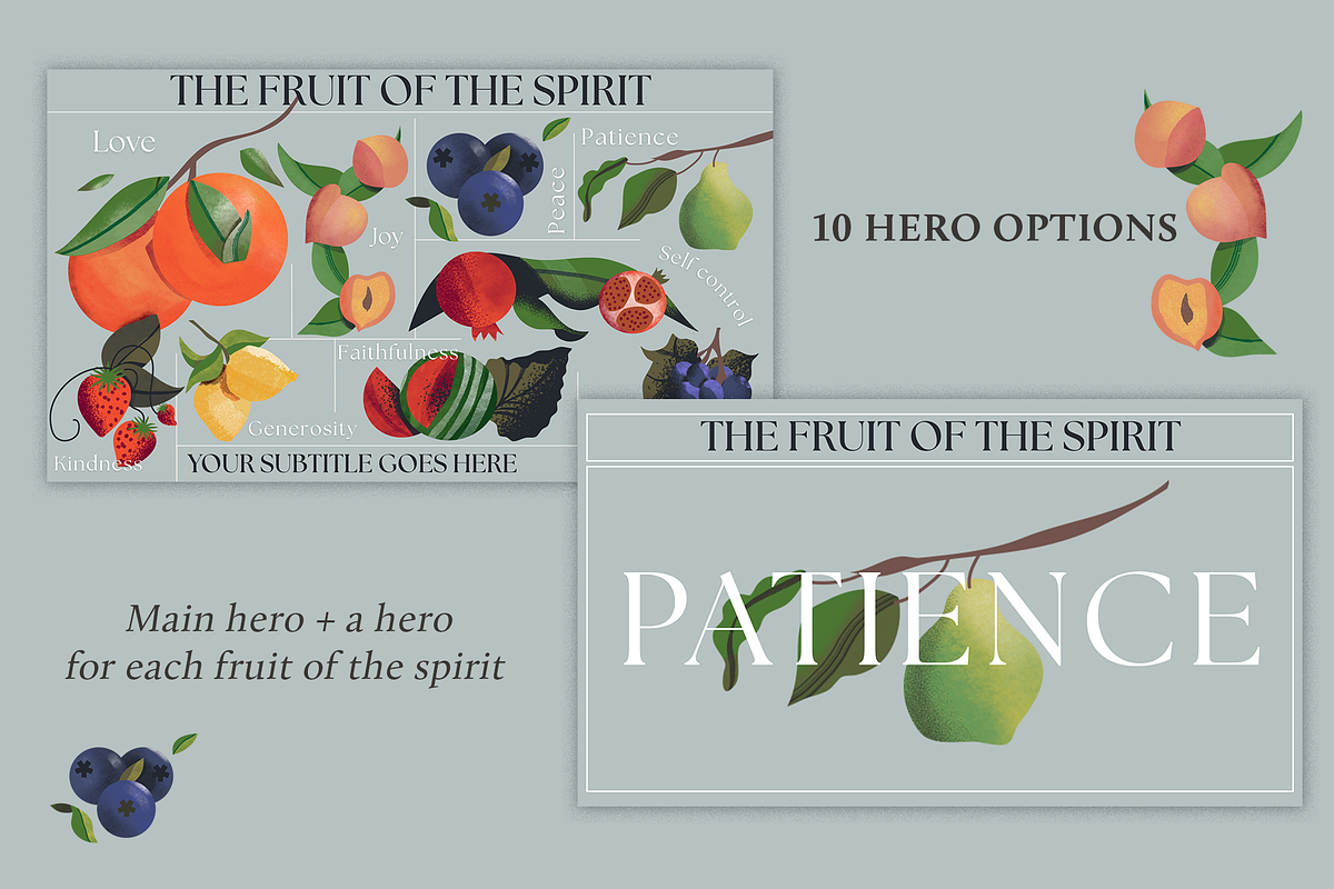 Fruit of the Spirit Canva Template, a Presentation Template by The Trough Co. (Photo 2 of 5)
