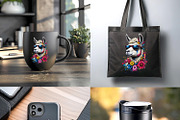 Llama wearing sunglasses and floral., an Animal Illustration by yod67 (Thumbnail 7 of 8)