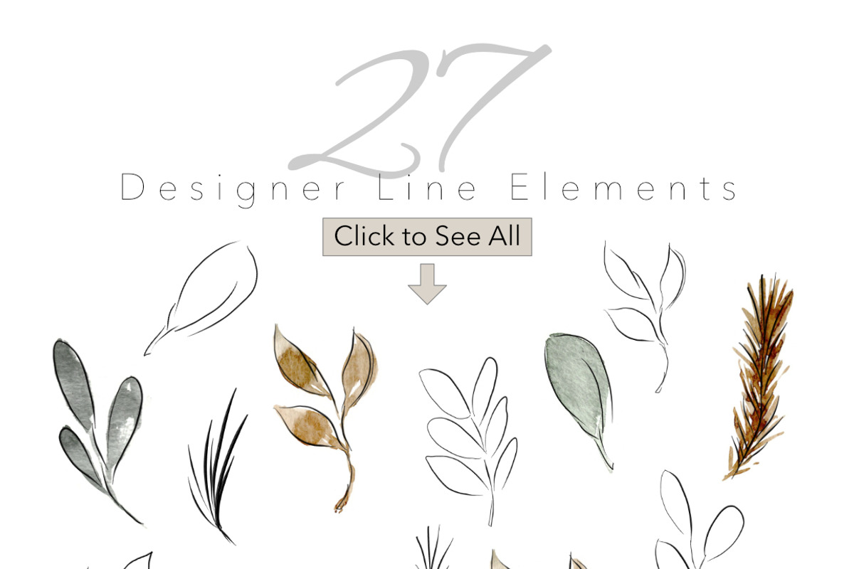 Watercolor Leaves & Washes, an Illustration by Feather Grace Designs (Photo 7 of 11)