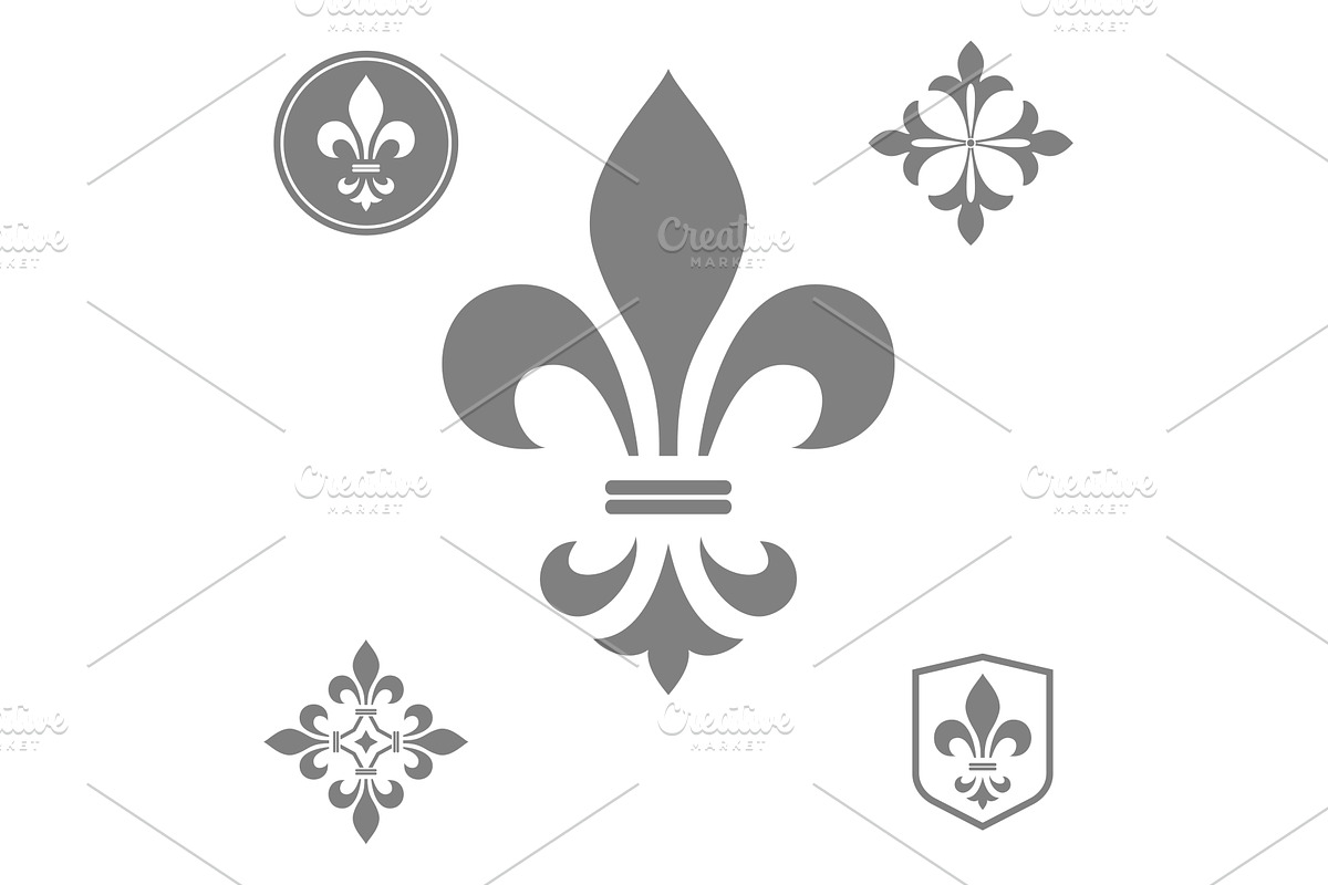 Gray heraldic sign, logo, design, an Outline Icon by RODINA (Photo 1 of 3)